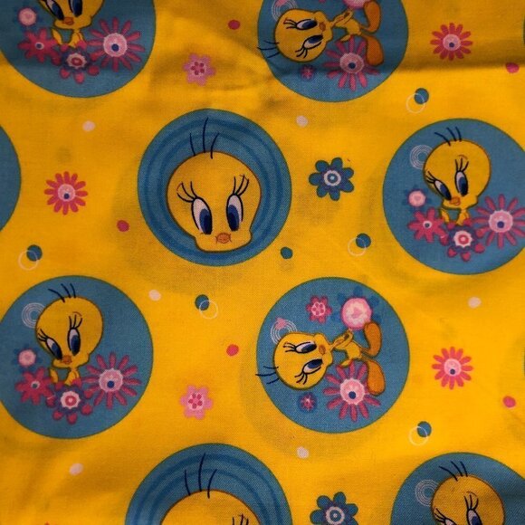 3/4 yard Vintage Tweety Bird Cotton Fabric Quilt - Picture 1 of 3